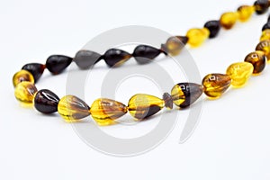 Yellow and black beads sequenced, short rosary, tespih tesbih