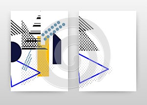 Yellow black geometric design for annual report, brochure, flyer, poster. Yellow white abstract background vector illustration for