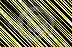 Yellow and black striped background. Bright pattern with lines. Vector illustration