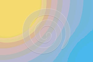 A yellow-blue background with gradual color transition .