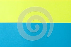 Yellow and blue background for labels. yellow on top. blue at the bottom.