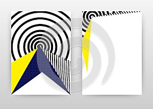Yellow blue design for annual report, brochure, flyer, poster. Abstract background vector illustration for flyer, leaflet, poster