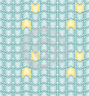 Yellow-blue pattern with arrows. Background for creativity. Vector Image