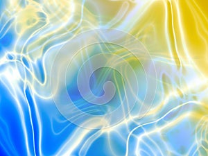 Yellow and Blue Plasma Abstract Background