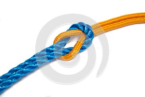 Yellow and Blue Ropes tied together