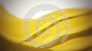 Yellow blurry curves wave abstract background