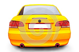 yellow BMW 335i convertible car