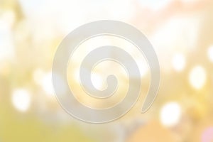 Yellow bokeh background