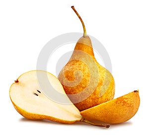 Yellow bosc pears