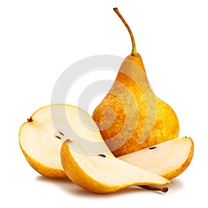 Yellow bosc pears