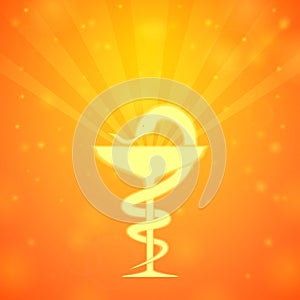 Yellow bowl of Hygeia