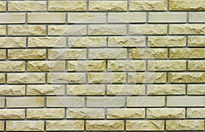 Yellow brcik wall background.