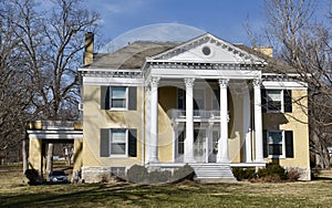 Yellow a Brick Greek Revival