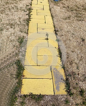 The Yellow Brick Road, Dorothy`s House and the Land of Oz, Liberal, Kansas