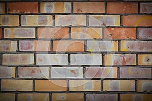 Multi Coloured Brick Wall Background 2