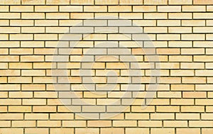 Yellow brick wall, brickwork texture, background