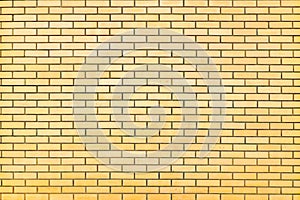 Yellow brick wall pattern background