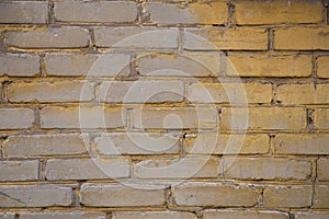 Yellow bricks wall