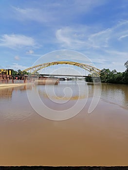 Yellow Brige from far