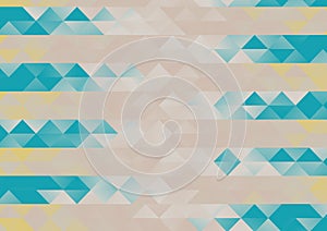 Yellow Brown and Blue Triangle Pattern Background