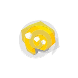 Yellow bubble chat message