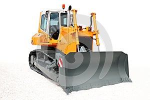 Yellow bulldozer