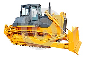 Yellow bulldozer