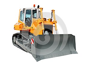 Yellow bulldozer