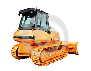 Yellow bulldozer