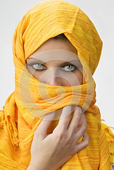 Yellow burka photo