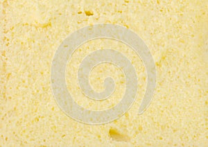 Yellow butter on bread texture