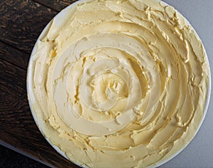 Yellow butter spirals