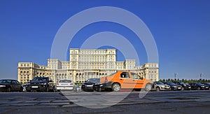 Yellow cab in Bucharest