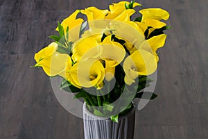 Yellow Calla lilies