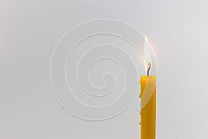 Yellow candle