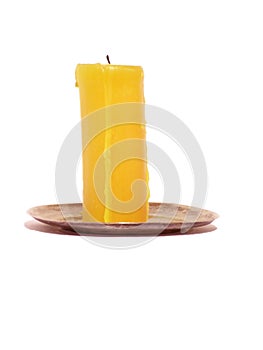 Yellow candle