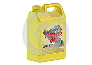 Yellow canister motor oil