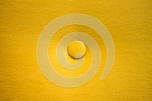 Yellow CapitonÃ© Surface Upholstery Closeup Design