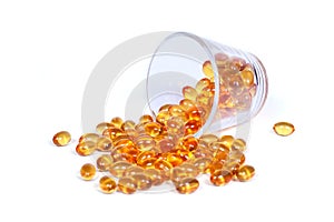 Yellow capsules