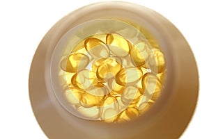 Yellow capsules