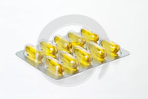 Yellow capsules