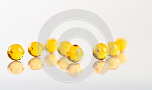 Yellow capsules