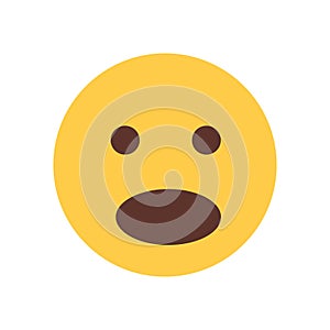 Yellow Cartoon Face Shocked Emoji People Emotion Icon