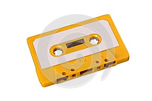 Yellow cassette tape