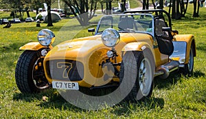 Yellow Caterham Seven