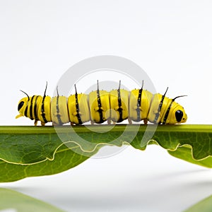 Yellow Caterpillar On Leaf: Sustainable Architecture And Schizocore