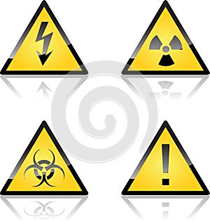 Yellow Caution Labels