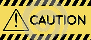 Yellow caution tape seamless pattern