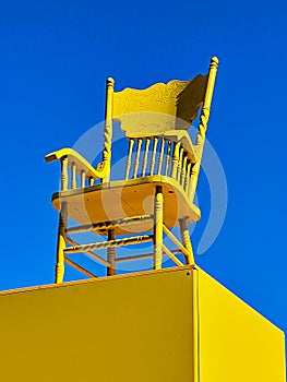 Yellow Chair And Blue Sky