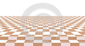 Yellow checkerboard floor background. Abstract